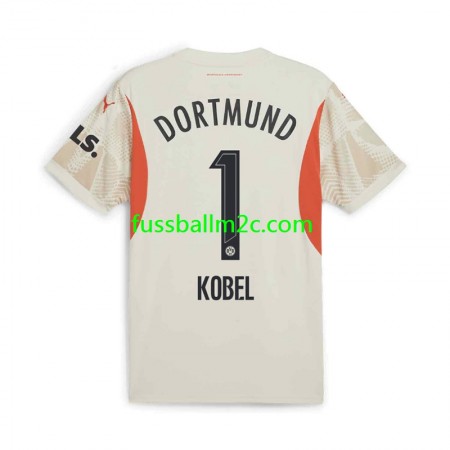 Fußballtrikots Borussia Dortmund Gregor Kobel 1 Torwart Heim Trikotsatz 2024-2025